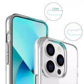 iPhone 12 Pro Max Kılıf Space Seri Lux Silikon Şeffaf Kapak - 3