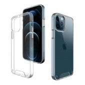 iPhone 12 Pro Max Kılıf Space Seri Lux Silikon Şeffaf Kapak - 7