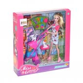 21534-51806 Asya, Miss Gaga Pusetli Evcil Hayvanlı Bebek Seti / +3 yaş - 2