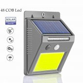 48 Ledli Güneş Enerjili Bahçe Lambası Hareket Sensörlü thumbnail 1