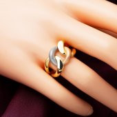 3 Renkli Gurmet 14 Ayar Altın Yüzük thumbnail 2