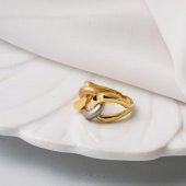 3 Renkli Gurmet 14 Ayar Altın Yüzük thumbnail 5