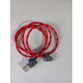 ASLANTİC FİGÜRLÜ HASIR MİCRO USB KABLO 1M - 1