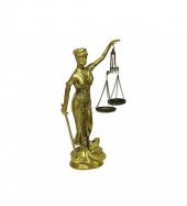 Adalet Kadını 10" Masaüstü Bronz Heykel - 5