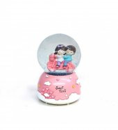 Romantik Sevgili Sweet Time Motorlu Müzikli Kar Küresi 80cc thumbnail 3