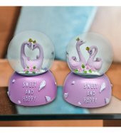 Romantik Kuğu Kar Küresi thumbnail 1