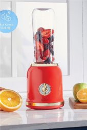 Retro Personal Kişisel Smoothie Blender Red - 1