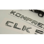 Benz CLK 55 Kompressor Bagaj Krom Metal 3M 3D Yazı Logo thumbnail 3