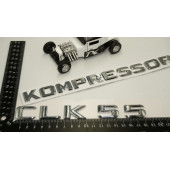Benz CLK 55 Kompressor Bagaj Krom Metal 3M 3D Yazı Logo thumbnail 5