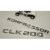 Benz CLK 200 Kompressor Bagaj Krom Metal 3M 3D Yazı Logo - 2