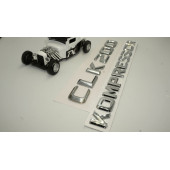 Benz CLK 200 Kompressor Bagaj Krom Metal 3M 3D Yazı Logo - 4