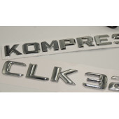Benz CLK 320 Kompressor Bagaj Krom Metal 3M 3D Yazı Logo thumbnail 3