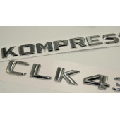 Benz CLK 430 Kompressor Bagaj Krom Metal 3M 3D Yazı Logo - 3