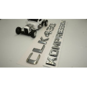 Benz CLK 430 Kompressor Bagaj Krom Metal 3M 3D Yazı Logo - 4