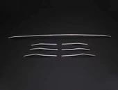 OMSA Renault Megane 4 Sedan Krom Ön Tampon Alt Çıta 7 Parça 2016-2020 Arası - 2