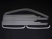 OMSA VW T5 Caravelle Krom Cam Çerçevesi 14 Parça Tek Sürgü Kısa Şase 2010 ve Sonrası thumbnail 3