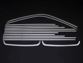 OMSA VW T6 Multivan Krom Cam Çerçevesi 14 Parça Tek Sürgü Kısa Şase 2015 ve Sonrası thumbnail 1