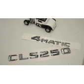 Benz CLS 250 4Matic Bagaj Krom Metal 3M 3D Yazı Logo - 2