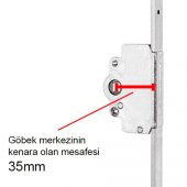 Aletçantam Pvc Pimapen Geniş Göbek İspanyolet Balkon Kapı Kilidi - 180cm - 2