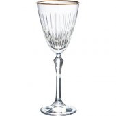 Kcd Lavita Platin Kesme El Dekor Yaldızlı Desenli Cam 6 Adet Ayaklı Bardak Kadeh thumbnail 2