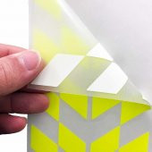 Floresan Sarı Damalı Kask Motosiklet Sticker Takımı Çınar Extreme thumbnail 3