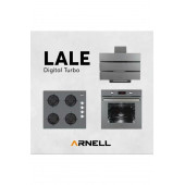 Arnell Ankastre Lale Gri Set Dijital 76 Lt Geniş Arnell Yeni Nesil Gri Anklastre Set - 1
