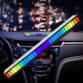 gaman Rgb Sese Duyarlı Müzik Ses Ritim Işığı Taşınabilir Ev-Araba-Masaüstü Ekolayzer Led Çubuk Lamba - 3
