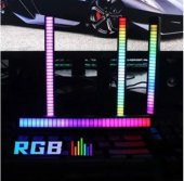 gaman Rgb Sese Duyarlı Müzik Ses Ritim Işığı Taşınabilir Ev-Araba-Masaüstü Ekolayzer Led Çubuk Lamba - 4