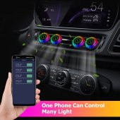 gaman F2 Rgb Bluetoothlu Sese Duyarlı Ekolayzer Led Işık ( Araç İçi Torpido ve Gamerlar Uyumlu ) - 4