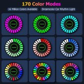 gaman F2 Rgb Bluetoothlu Sese Duyarlı Ekolayzer Led Işık ( Araç İçi Torpido ve Gamerlar Uyumlu ) - 5