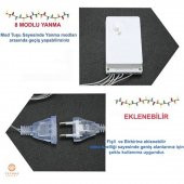gaman Kalp Perde Ledi RGB ışıklı Saçaklı Eklenebilir Led Sevgililer Gününe Özel Dekorasyon - 2
