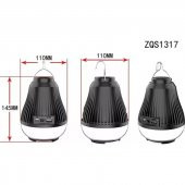 newnet ZQS1317 Powerbank Özellikli Şarjlı Taşınabilir Bluetooth Hoparlör Speaker Led Işıklı - Asılabilir - 2