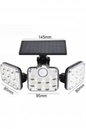 Powermaster Jd-2858 Sensörlü Kumandalı 3 Kademeli 138 Ledli Solar Lamba - 2