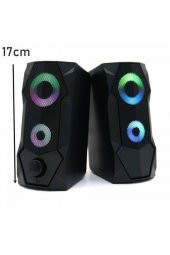 versatile Sp-v915 2.0 Gaming Işıklı 5wx2 Usb Speaker Hoparlör - 1