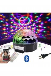 gaman Küre Disko Topu Kumandalı Müzik Çalar Dönen Rgb Parti Işıklar Bluetooth/Mp3/Usb Destekli Hoparlör - 1