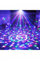 gaman Küre Disko Topu Kumandalı Müzik Çalar Dönen Rgb Parti Işıklar Bluetooth/Mp3/Usb Destekli Hoparlör - 2