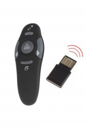 gaman Kablosuz Akıllı Tahta Sunum Kumandası İşaretleme Lazer Pointer Uzun Menzil + Pil Hediye - 1