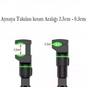 gaman 360° Çok Amaçlı Telefon Tutucu ( Max. 2.5cm Kalınlığındaki Yerlere Tutturabilirsiniz. ) - 1