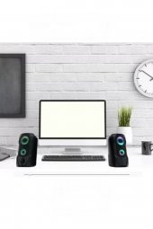gaman sp-v915 Bilgisayar Hoparlörü Rgb Led Işıklı Gaming 3.5mm Jack Usb Speaker 1+1 Ses Sistemi 5w - 7