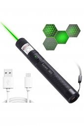 newnet High POWER Yeni Nesil Süper Parlak Micro Usb Şarjlı Lazer Pointer Yüksek Güçlü 5-10km - 1