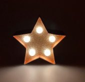 gaman Dekoratif 5 ledli Yıldız Led Işık Günışığı Led 10.5cm x 10.5cm Pilli - 2