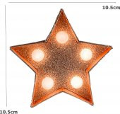 gaman Dekoratif 5 ledli Yıldız Led Işık Günışığı Led 10.5cm x 10.5cm Pilli - 3