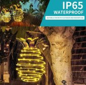 gaman Nwn Dekoratif Ananas Görünümlü Güneş Enerjili Dekoratif Led ışık IP65 Su Geçirmez Dış Mekan - 4