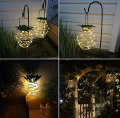 gaman Dekoratif Ananas Görünümlü Güneş Enerjili Peri Led ışıklı Lamba IP65 - 3