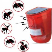 gaman  Yabani Hayvan Kovucu Güneş Enerjili Uyarı Işıklı 129 Desibel Alarm Sistemi thumbnail 1