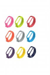 gaman Xiaomi Mi Band 5 Ve 6 Ya Uyumlu Silikon Kordon 9 Lu Set - 1