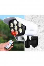 gaman Güneş Enerjili Sokak Lambası Solar SAHTE KAMERA GÖRÜNÜMLÜ Hareket Sensörlü 3 Mod Uzaktan Kumanda - 2