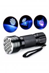 gaman Taşınabilir Ultraviyole Para Kimlik Kehribar Hayvan Kontrol Feneri 21 Led Mor Işık - 2