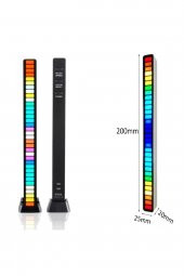 gaman Gaming Oyuncu Bilgisayarı Aksesuarı Sese Duyarlı ekolayzer Rgb Led Aydınlatma - 3
