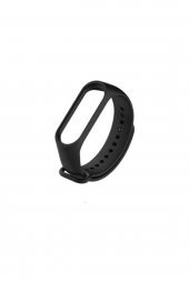 gaman Mi Band 5 - 6 Uyumlu Silikon Akıllı Bileklik Kordonu - Siyah - 1